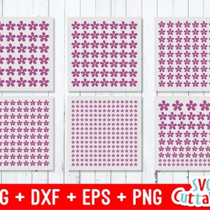 Flowers svg - Flower Cut File - Floral svg - dxf - eps - Silhouette - Cricut Cut File - Digital Download
