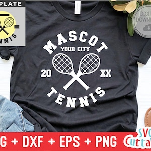 Tennis svg - Tennis geschnitten Datei - Tennis Template 0020 - Tennis Mom - svg - eps - dxf - Silhouette - Cricut geschnitten Datei - digitaler Download