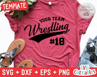 Lucha libre svg - Plantilla de lucha libre 0012 - svg - eps - dxf - png - Archivo de corte de lucha libre - Equipo de lucha libre - Silueta - Cricut - Archivo digital