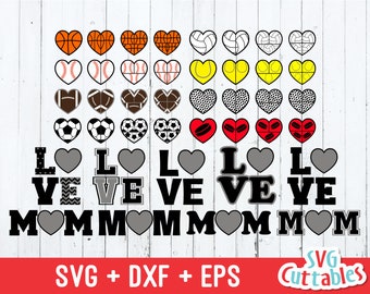 Sport Svg Bundle, Liebe Svg, Sport Mom Svg, Baseball Svg, Fußball Svg, Hockey, Fußball, Herz, Golf, Dxf, Eps, Silhouette, Cricut, Cut-Datei