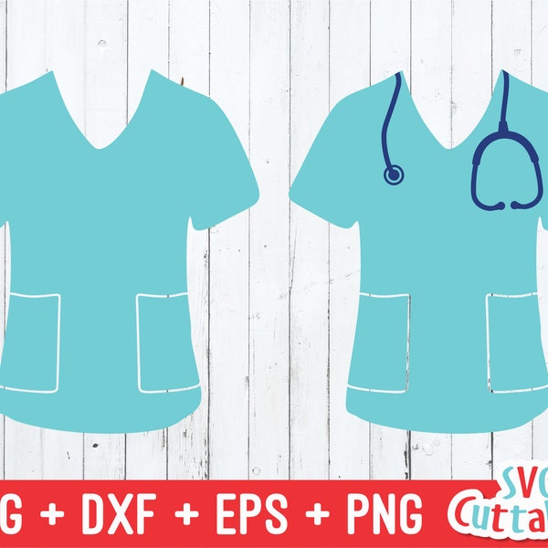Scrubs svg - Nurse Cut File - svg -  dxf - eps - png - Cut File - Doctor - Medical svg - Scrub svg - Silhouette - Cricut - Digital File
