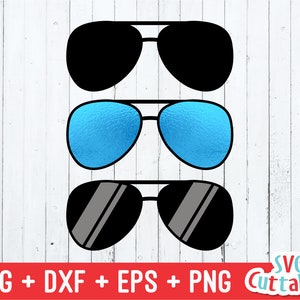 Sunglasses svg - Aviator Sunglasses - svg -  dxf - eps - png - Glasses Cut File - Sunglasses svg - Silhouette - Cricut - Digital Download