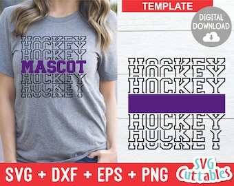 Hockey svg - Hockey klippfil - Hockeymall 005 - svg - eps - dxf - Hockeylag - Silhuett - Cricut klippfil - Digital fil