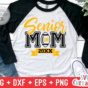 Football Senior Mom svg - Football Cut File - svg - eps - dxf - png - Senior Mom - Football Mom svg - Silhouette - Cricut - Digital Download