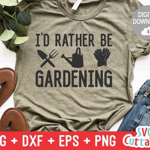 Prefiero ser jardinero svg - Gardening Cut File - svg - dxf - eps - png - Hobby - Plants svg - Silhouette - Cricut - Digital File