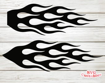 Auto Flames svg - Auto Flames png clipart - Fire Cut File - svg - dxf - eps - png - Cricut - Digital Cut File