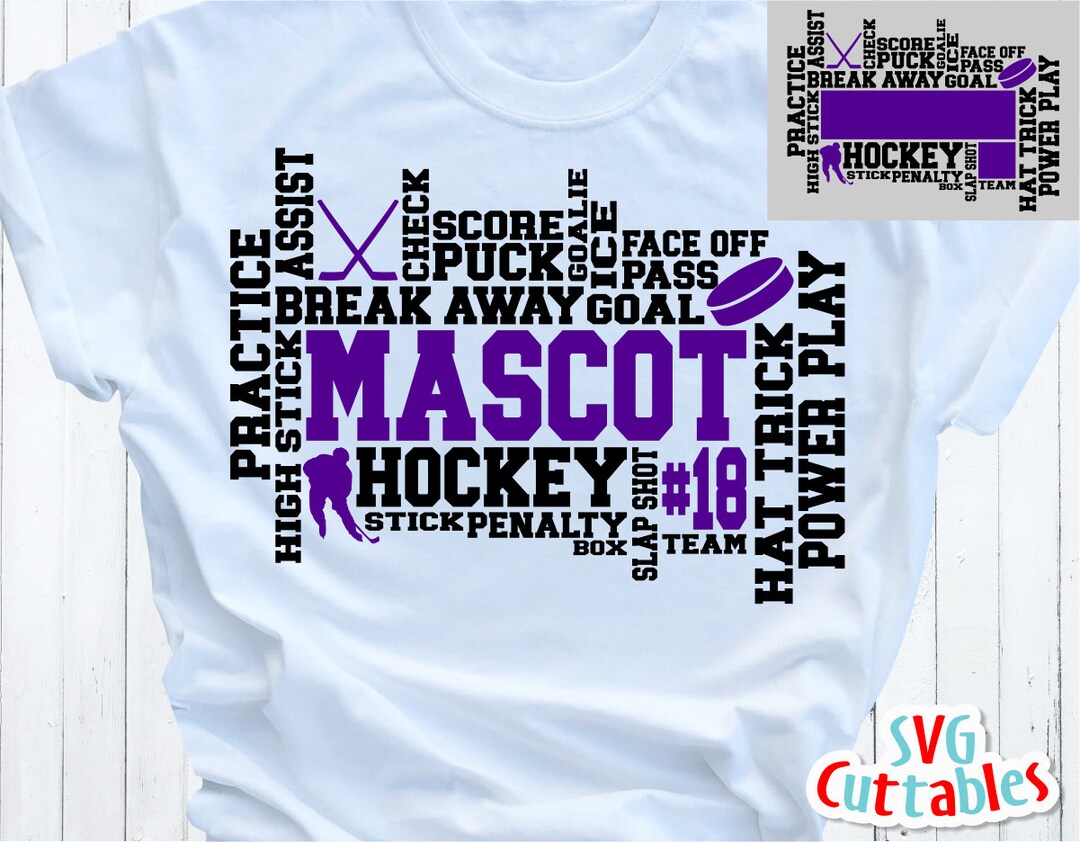 Hockey Word Art - Hockey Subway Art - SVG - DXF - EPS - Hockey Cut File ...