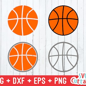 Basketball svg, Basketball svg, dxf, eps, Basketball outlines, contoured, outlined, Cricut cut file, Silhouette, Digital Cut File