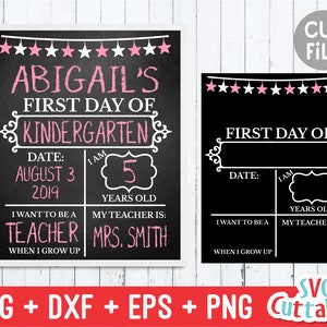 Back to School svg File - First and Last Day of School - svg - eps - dxf - png - Star svg - Cut File - Silhouette - Cricut - Digital File