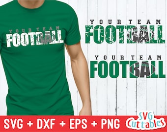 Football svg - dxf - eps - Cut File - Distressed - Grunge Football - Silhouette - Cricut - Digital File