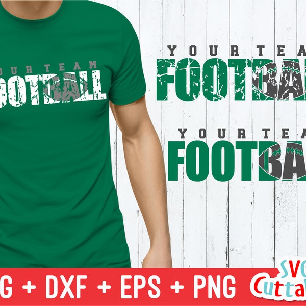 Football svg - dxf - eps - Cut File - Distressed - Grunge Football - Silhouette - Cricut - Digital File