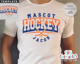Hockey svg - Hockey Cut File - Hockey Template 0026 - svg - eps - dxf - Hockey Team - Silhouette - Cricut Cut File - Digital File