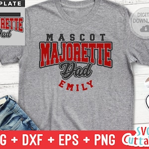 Majorette svg - Majorette Dad Template  003 - svg - dxf - eps - png - Cut File - Silhouette -  Cricut - Digital Download