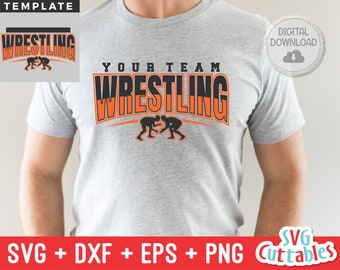 Lucha libre svg - Plantilla de lucha libre 0016 - svg - eps - dxf - png - Archivo de corte de lucha libre - Equipo de lucha libre - Silueta - Cricut - Archivo digital