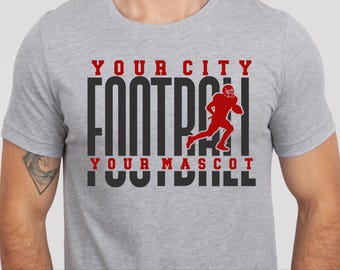 Voetbal gesneden bestand - voetbal sjabloon 0078 - svg - eps - dxf - voetbalshirtontwerp - silhouet - Cricut gesneden bestand, digitale download