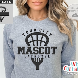 Lacrosse svg - Lacrosse Cut File - Lacrosse Template 0020 - svg - eps - dxf - Silhouette - Cricut Cut File - Fill It In - Digital File