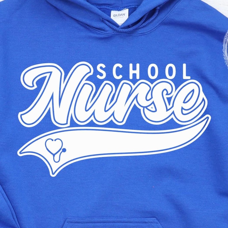 School Nurse svg - Cut File - Occupation - Swoosh - svg - dxf - eps - png - Cut File - Silhouette - Cricut - Digital Download image 1