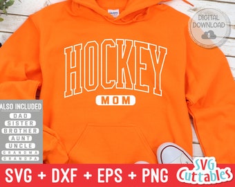 Hockey Family svg - Hockey  svg - Hockey Cut File - svg - dxf - eps - png - Silhouette - Cricut - Digital download