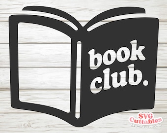 Book Club Logo PNG and SVG - Book Lover Digital Design - Book Club Vector - Cut File - Reading Shirt Design
