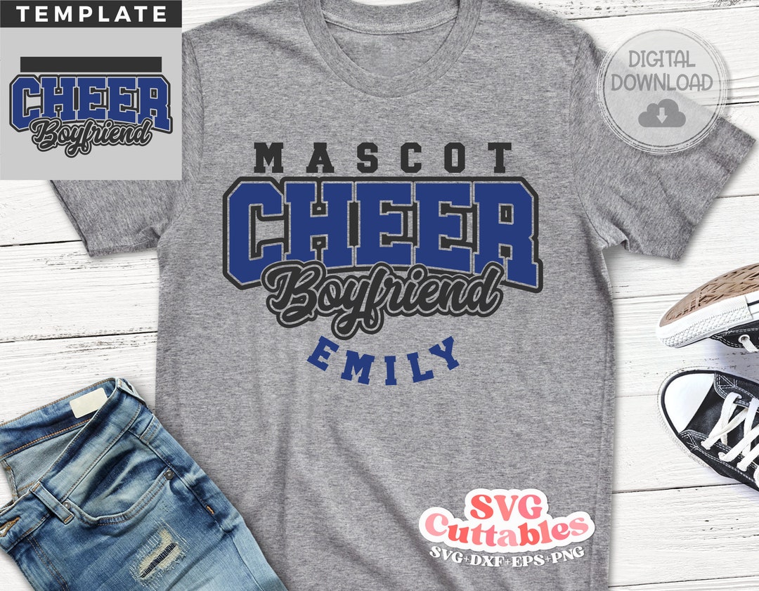 Cheer Svg Cut File Cheer Boyfriend Cheer Template 0077 Svg Eps Dxf