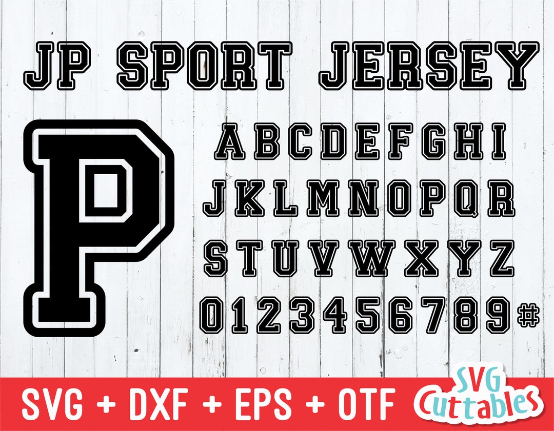 JP スポーツ ジャージ フォント - アスレチック フォント - スポーティ