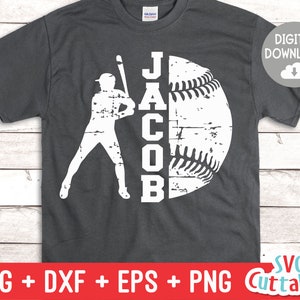 Modèle de baseball 0027 svg, svg de baseball, équipe, svg, eps, dxf, png, silhouette, Cricut, remplir, découper SVG, fichier numérique
