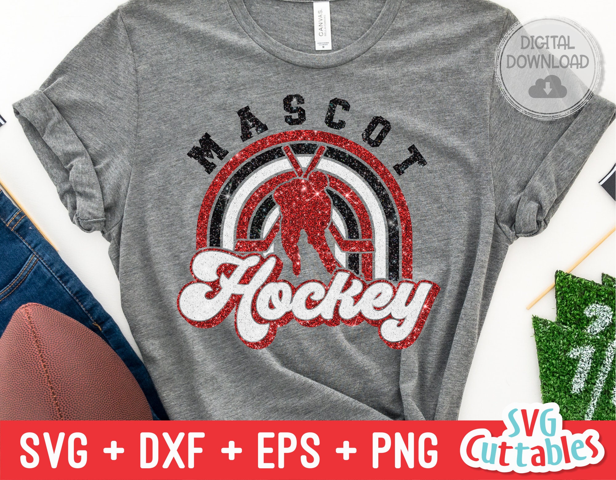 Hockey svg - Hockey Cut File - Hockey Template 0013 - svg - eps - dxf - Hockey Team - Silhouette - Cricut Cut File - Digital File