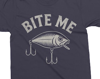 Funny Bite Me Fishing svg - Fishing png - Funny Fishing Shirt Design - Cut File - dxf - eps - png - Silhouette - Cricut