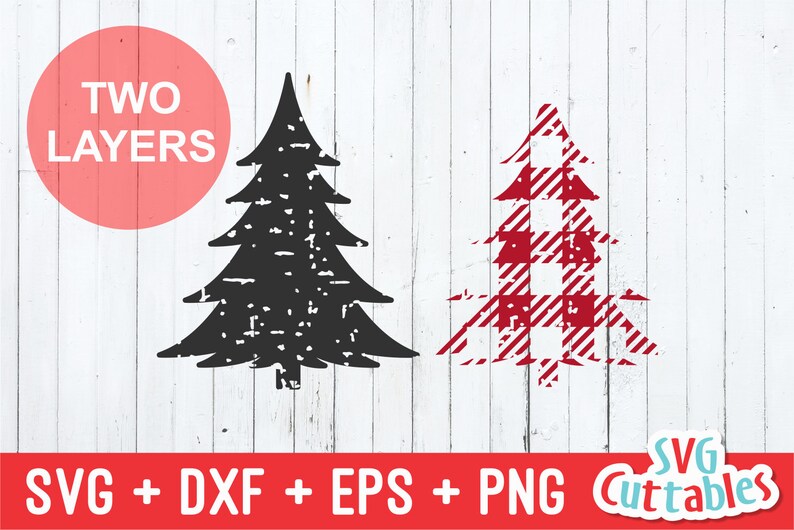 Download Plaid Christmas Tree Christmas svg Cut File svg eps | Etsy