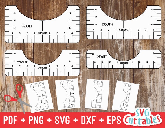 T-shirt Alignment Tool Printable PDF Printable Svg Dxf - Etsy