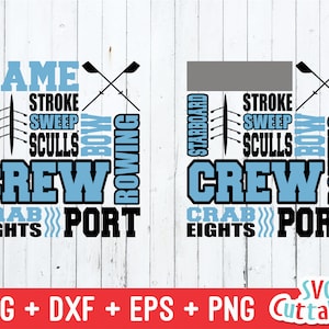 Crew svg, Rowing svg, dxf, eps, crew rowing subway art, crew cut file, crew template, Silhouette, Cricut cut file, digital download