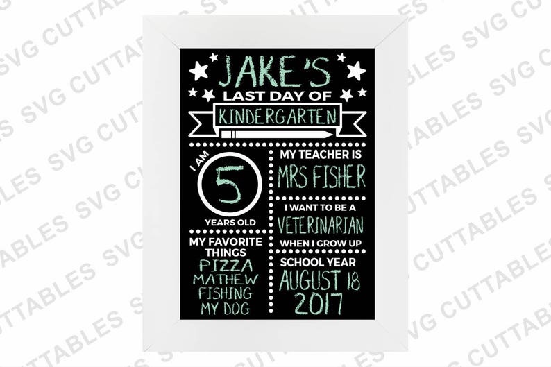 First day of school svg, eps, dxf, Last day of school svg, Silhouette file, Cricut cut file, Digital download image 7
