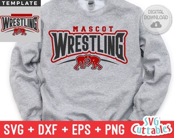 Lucha libre svg - Plantilla de lucha libre 0010 - svg - eps - dxf - png - Archivo de corte de lucha libre - Equipo de lucha libre - Silueta - Cricut - Archivo digital