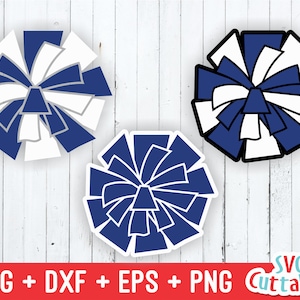 Pom Pom svg, Cheer pom pom svg, Poms, eps, dxf files, cheerleader svg, Cheer cut file, Silhouette file, Cricut cut file, Digital file