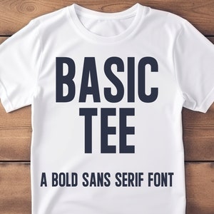 JP Basic Tee Font - otf - Bold Font - Sans Serif Font - Athletic Font - Sporty Font - Silhouette - Cricut - Digital Download