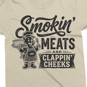 Smokin Meats SVG PNG, Funny BBQ Shirt Design, Grill Cut File, Cookout Graphic image 12