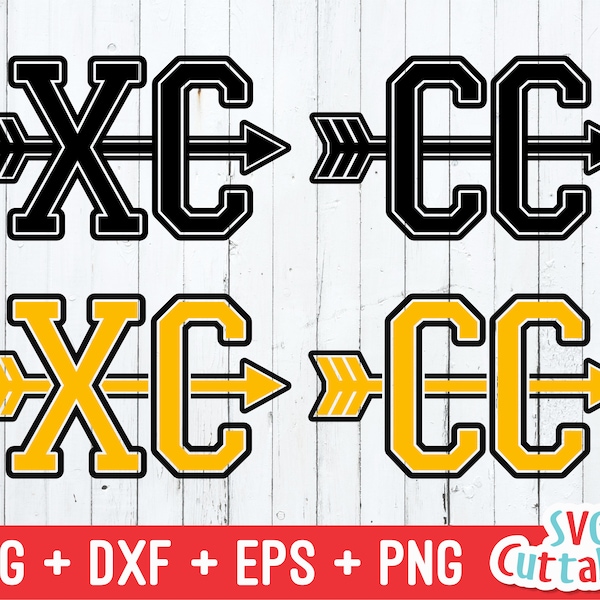 Cross Country svg - Cross Country Cut File - Symbol - svg - eps - dxf - png - XC - CC - Silhouette - Cricut Cut File - Digital Download