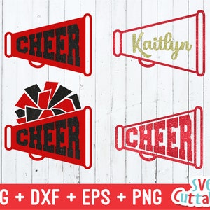 Cheer Megaphone svg - Cheer Cone svg - eps - dxf - Cheerleader svg - Cheer Cut File - Silhouette File - Cricut Cut File - Digital File