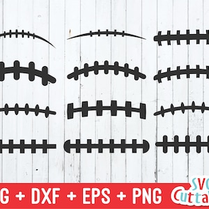 Football Laces svg -  Football Cut File - svg - eps - dxf - png - Laces svg - Silhouette - Cricut Cut File - Digital Download