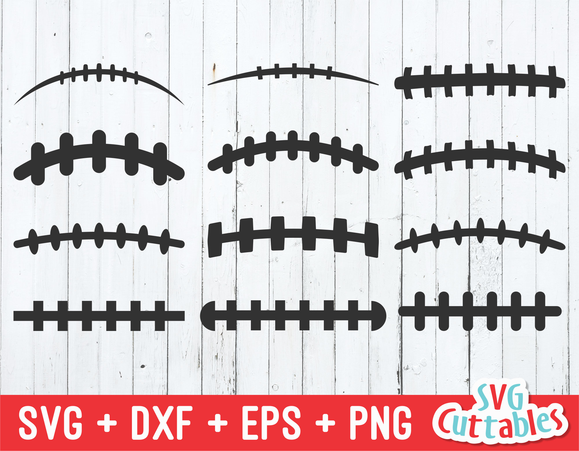 Football Laces svg Football Cut File svg eps dxf | Etsy