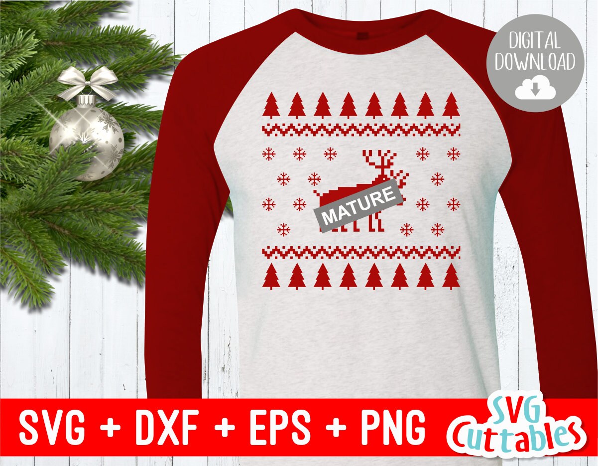 Download Ugly sweater svg Reindeer Love Ugly Christmas Sweater cut ...