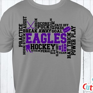 Hockey Word Art - Hockey Subway Art - SVG - DXF - EPS - Hockey Cut File ...