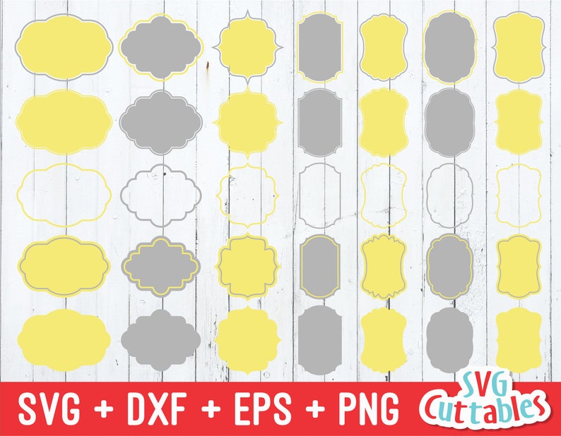 Download Frames svg Cut File Labels svg Vector Frames svg dxf | Etsy