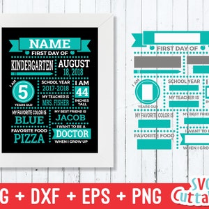 Erster Schultag Svg, letzter Schultag Svg, Dxf, Eps, Schule Svg, Lehrer Svg, Schule geschnitten Datei, Silhouette Datei, Cricut geschnitten Datei