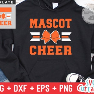 Cheer svg Cut File - Cheer Mom - Cheer Template 0050 - svg - eps - dxf - Cheerleader - Bow - Silhouette - Cricut - Digital Download