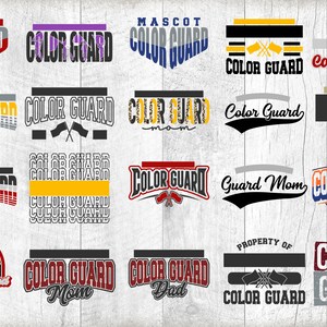 Color Guard Svg Bundle - Color Guard Template Bundle 1 - Svg - Dxf ...
