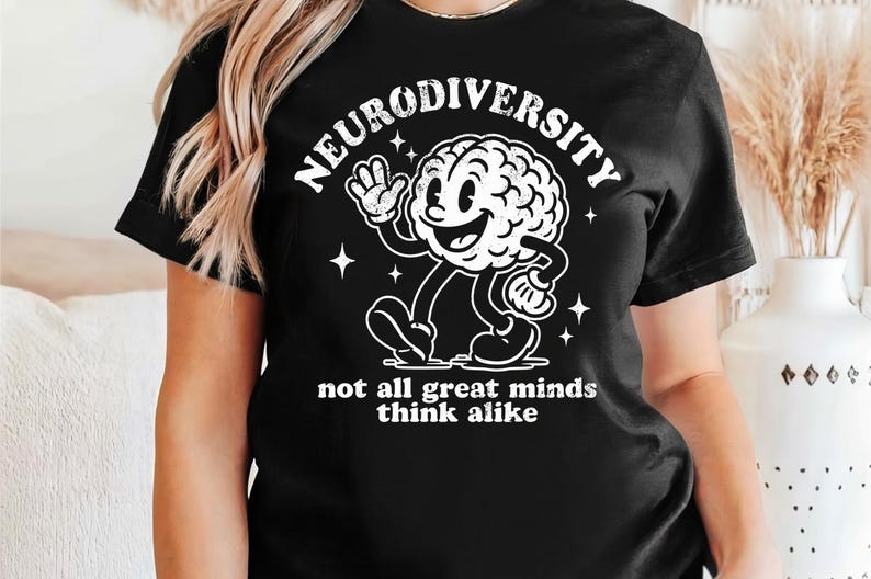 Neurodiversitet svg - Autism Shirt svg - Mental hälsa klippfil - svg - dxf - png - Silhuett - Cricut - Digital fil bild 10