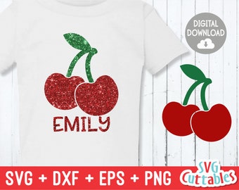 Cherry svg - Cherries Cut File- Glitter Cherries - Cute svg - svg - dxf - eps - png - Silhouette - Cricut - Digital File
