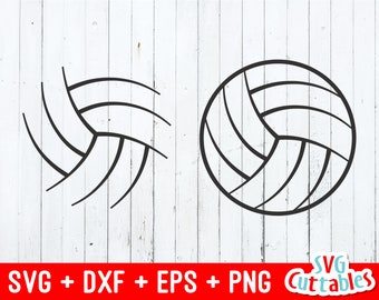 Volleyball Ball svg - Volleyball Cut File - svg - dxf - eps - png - Volleyball Skeleton - Silhouette - Cricut - Cut File - Digital Download