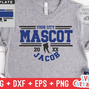 Hockey svg - Hockey Cut File - Hockey Template 0019 - svg - eps - dxf - Hockey Team - Silhouette - Cricut Cut File - Digital File